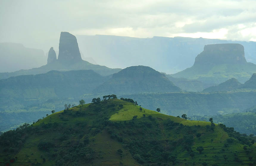 Ethiopian hill landscape